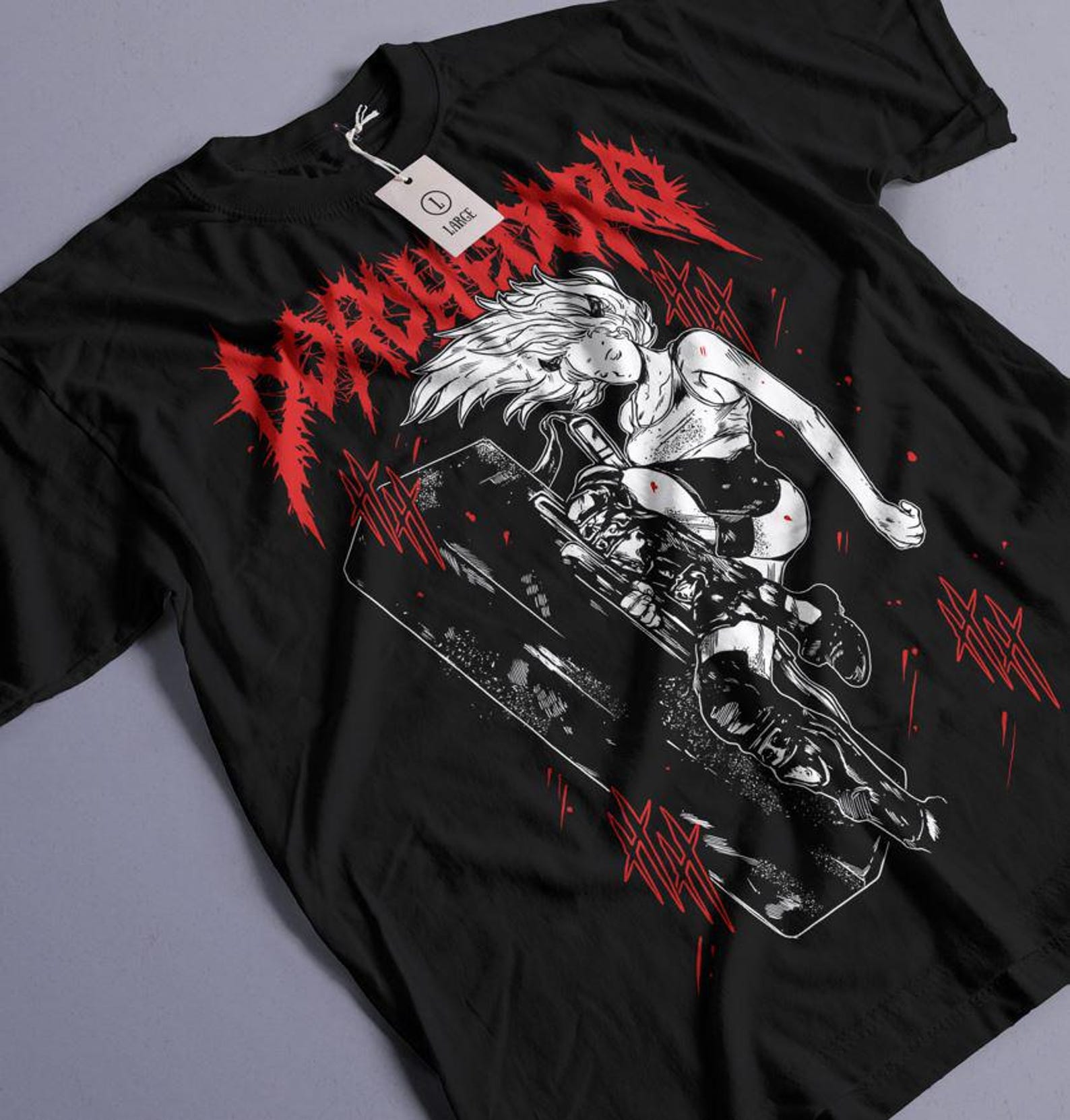 Unisex Dorohedoro Noi Anime T-Shirt, Nikaido Kaiman Manga Shirt, Caiman Shirt XL