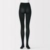 MUJI Right Angle Tights Women's L Black - Foot Shaped Design, Japan