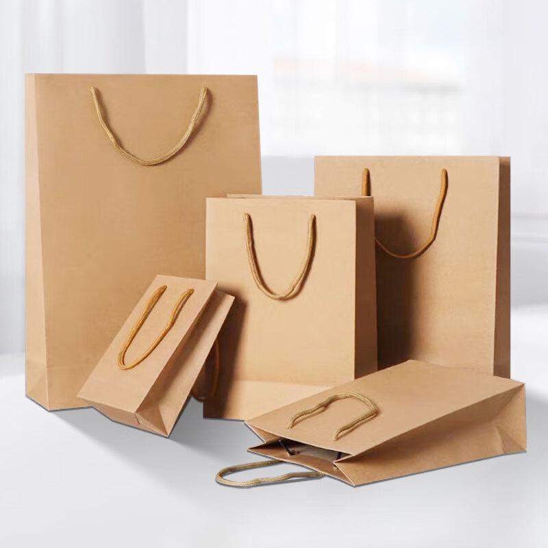 Keruier Kraft Paper Gift & Takeout Bags with Handles
