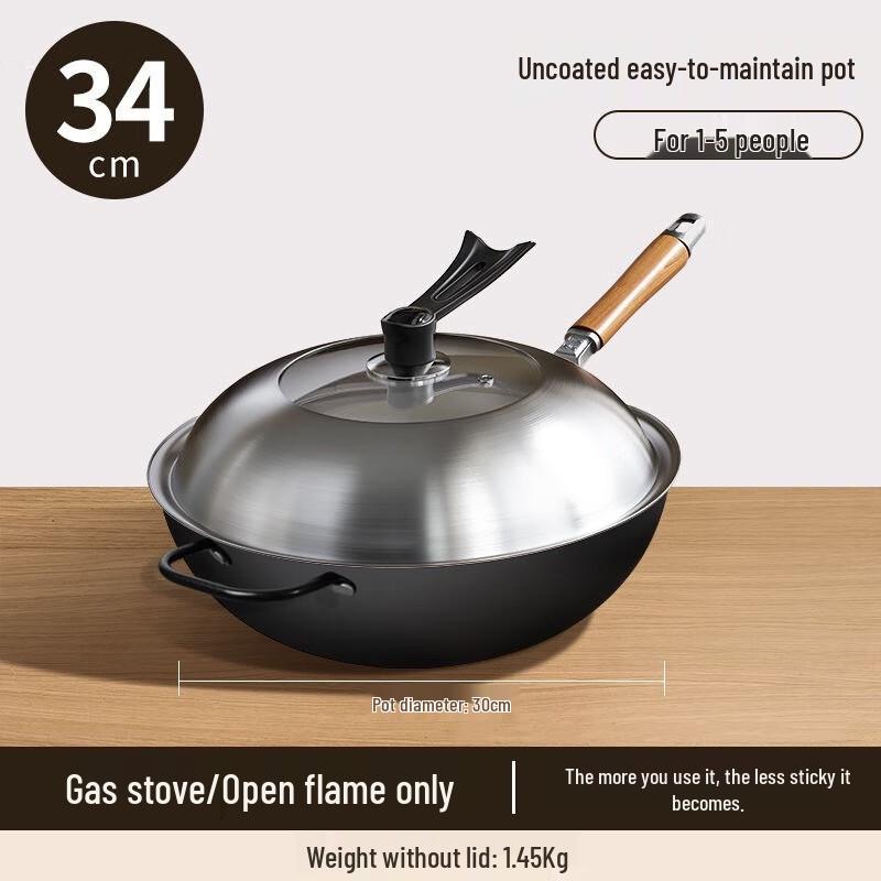 Yoshida Takumi Traditional Hand-Forged Iron Wok