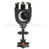 Gothic Crow Crescent Goblet Halloween Decorative Wine Glass Collection Ornament Moon Halloween Goblet