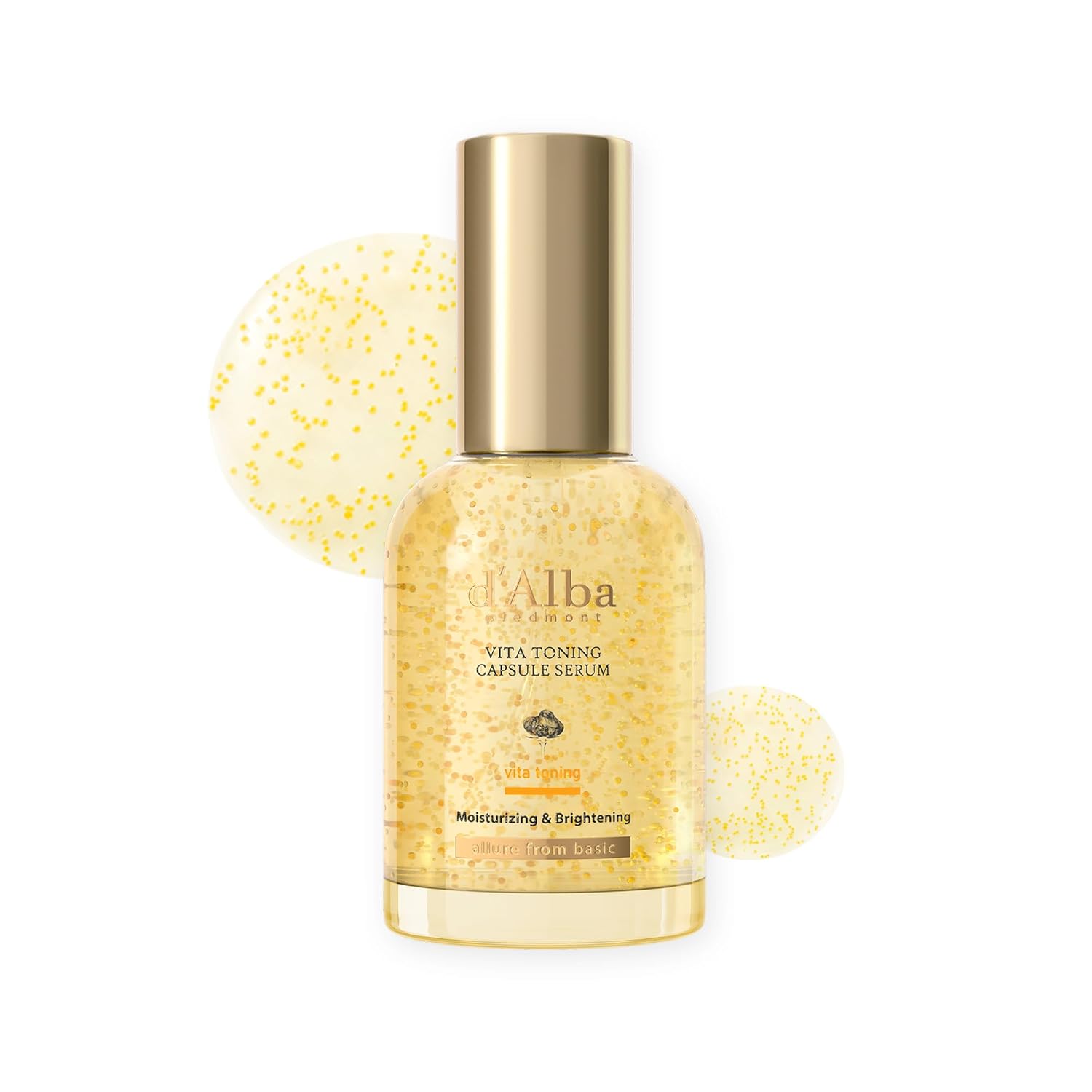 dAlba Official Vita Toning Capsule Serum - WhiteningDullnessMelaninSpotsFreckles NiacinamideVitamin CGlutathione Beauty Liquid Ampoule Aging Hydration