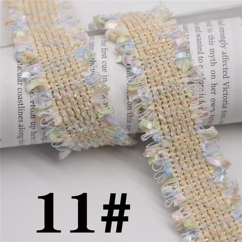 45 Yards Trim Vintage Embroidered Lace Sewing Lace Ribbon Fabric Handmade Costume Dress Sewing Trimmings Wedding Decoration