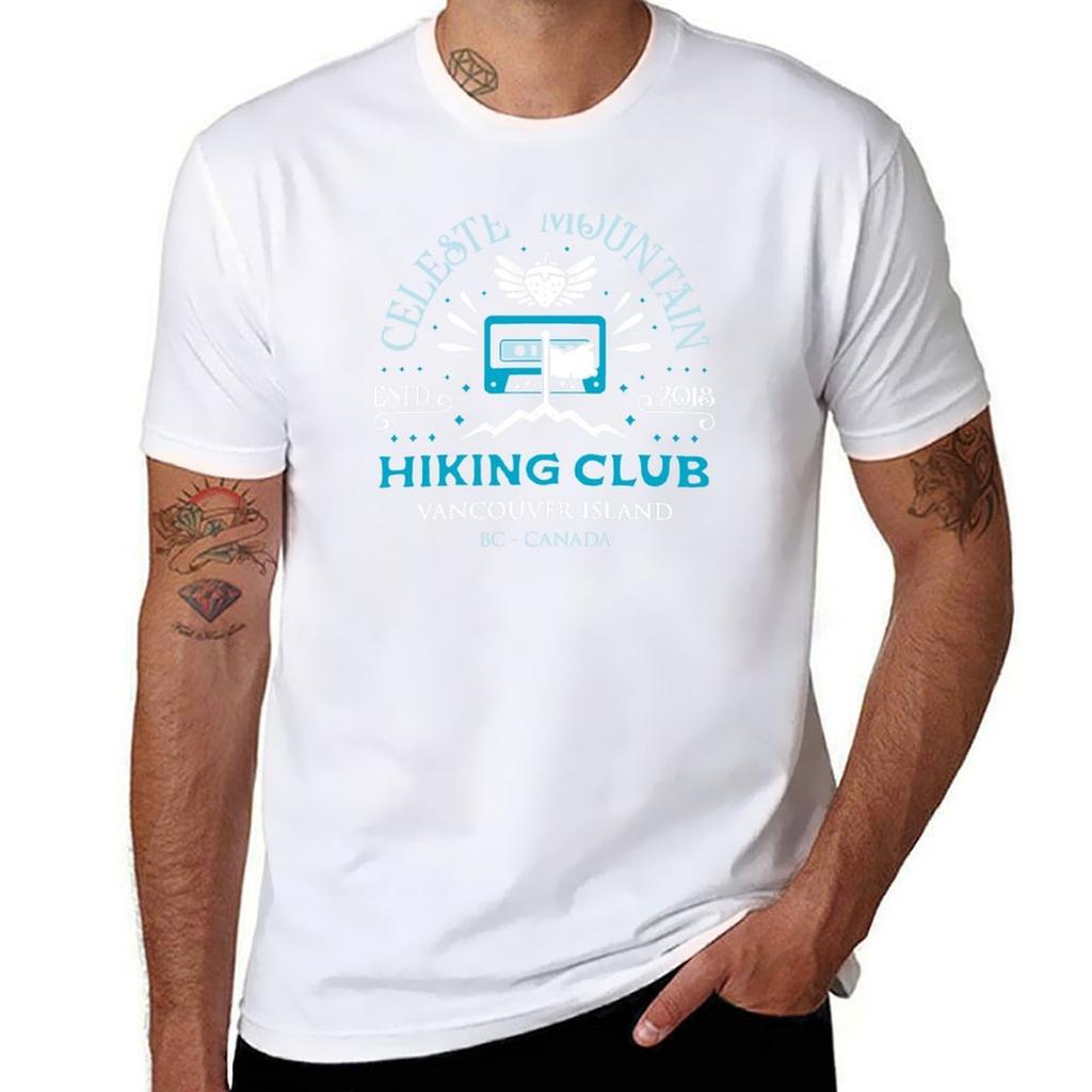 Celeste Mountain Hiking Club T-Shirt T Shirt for Man 100 Percent Cotton T Shirts for Man Graphic Tees T-Shirt