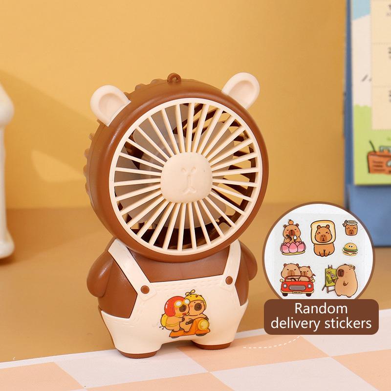 

Мультяшный Милый Вентилятор Капибара Высокое Качество Летний Портативный Ручной Вентилятор Мини Карманный Вентилятор Перезаряжаемый Настольный Вентилятор Подарки