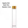 Oxidized Gold Lid Agarwood Saffron Glass Bottle, 22mm Diameter, Thickened Screw-Top Seal