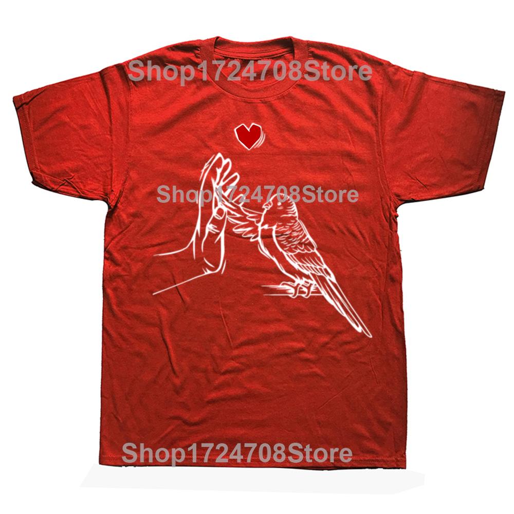 Funny Budgie Love Parakeet Budgerigar Graphic Tshirts Men Womens Fashion Casual Tshirt 100 Cotton Loose Oversized T Shirt S