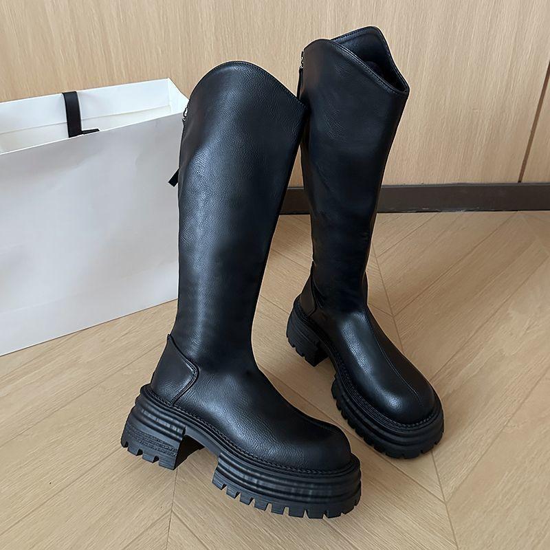 But Knee Boots Women's Autumn and Winter 2025 New Fashionable Versatile Comfortable Thick-soled Thin High Boots Children