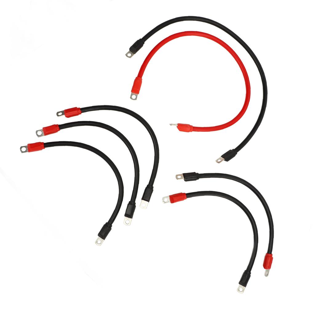 7 Pcs Golf Cart Battery Cable Pure Copper 4AWG Battery Wiring Kit Replacement for E‑Z‑GO TXT 36V 48V 1994 and Up