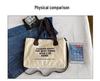 Korean Style Large Capacity Canvas Tote & Crossbody Bag for Women - Trendy Student Handbag