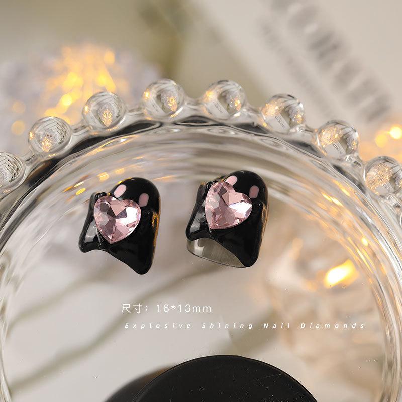 

10 шт. Хэллоуин Веселые Аксессуары для Ногтей Мультяшные Милые Подвески для Нейл-арта Держащие Сердце Маленький Волшебник Подвеска 3D DIY Маникюр Украшение