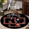 Ramms Rock Band Fire Logo Round Carpet Chair Cushion Round Entryway Rug, Soft Round Rugs for Living Room, Bedroom, Circle Carpet Decor Gifts