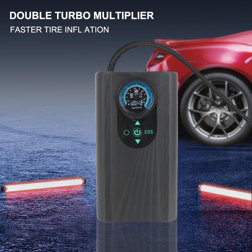 12V for Motorbike Auto Bicycle High Precision Motorcycle Tyre Inflator Electric Air Compressor Tire Accessories Quick Inflating Handheld Air Pump