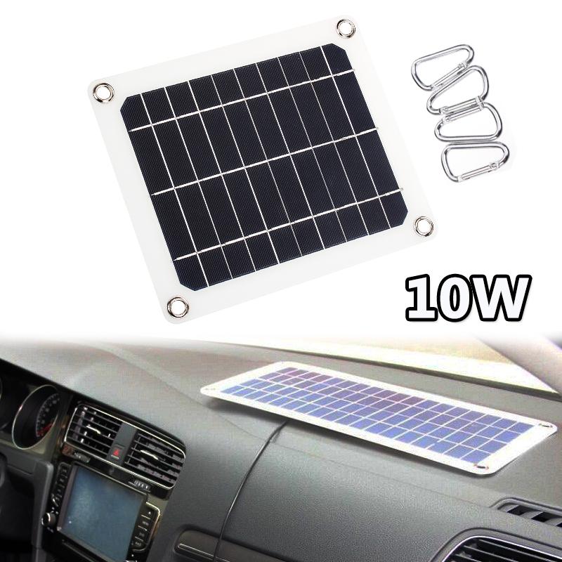 10//15//20//25W Solaire Polycristallin Panneau kit USB Chargeur Camping voyage trip