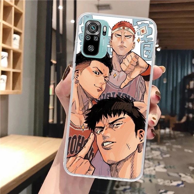 Anime S-SLAM DUNK Soft Phone Case For Xiaomi Redmi Note 14 13 12S 12 11S 11 11E Pro Plus 10S 10 9S 9 Note14 Pattern Cover