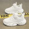 Children's White Shoes Boys' Sports Girls' Rotating Buttons Dad's Campus Dance Performances Running