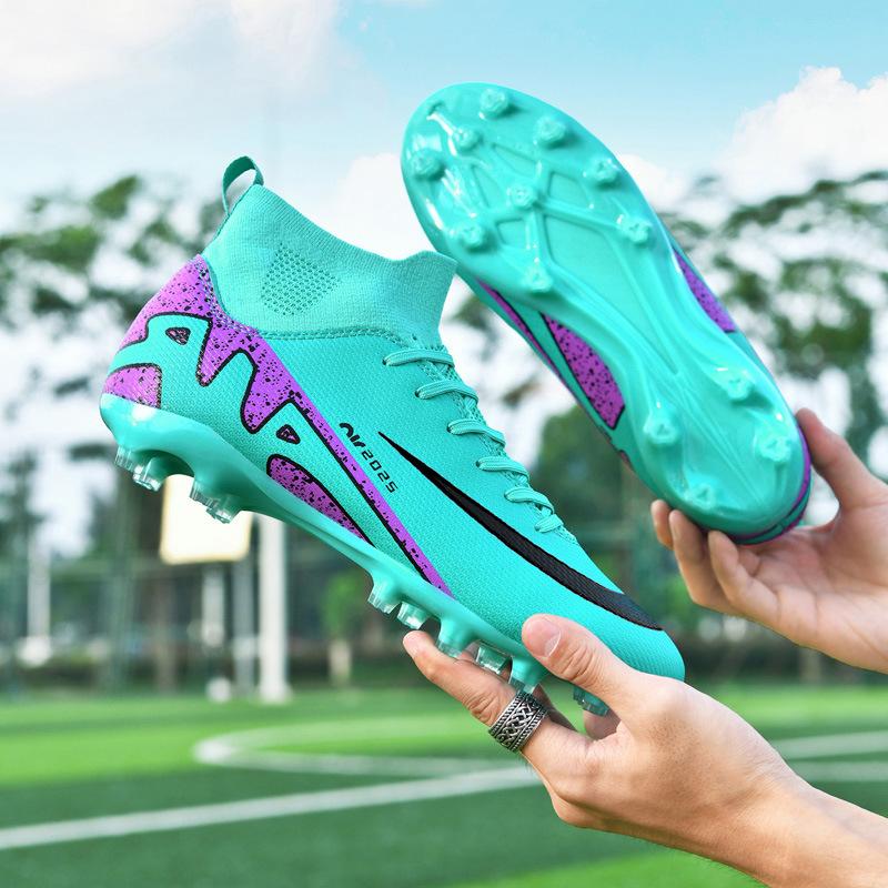 X thorn 15 children's football shoes men's high-top students long spikes broken nails competition sports shoes