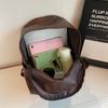 Fashionable PU Leather Backpack with Adjustable Shoulder Straps Simple Design Suitable for Daily Use Travel Shopping and Other Scenarios No Pendant