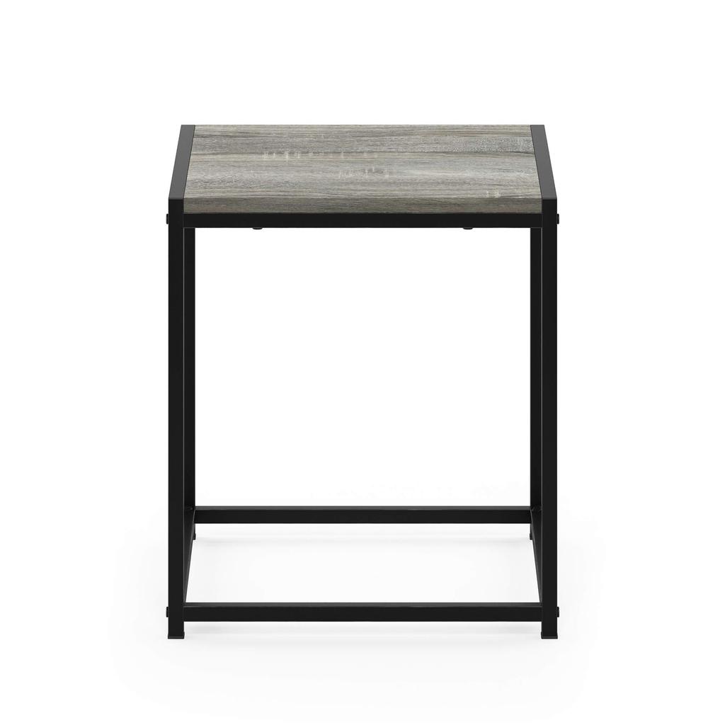 Furinno Camnus Modern End Table/Nightstand/Sofa Table/Side Table, French Oak Gray, 16.5" W X 16.5" D X 17.5" H [Officially Imported from Japan]