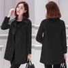 2024 Autumn Women's Korean Style Slim Fit Mid-Length Wool Coat