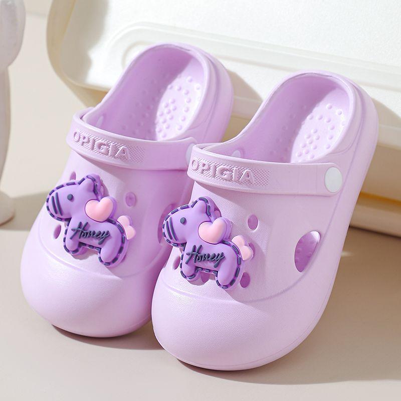 Children's Cute Non-Slip Cartoon Beach Slippers, Closed-Toe Summer Shoes for Girls, 2026 Model