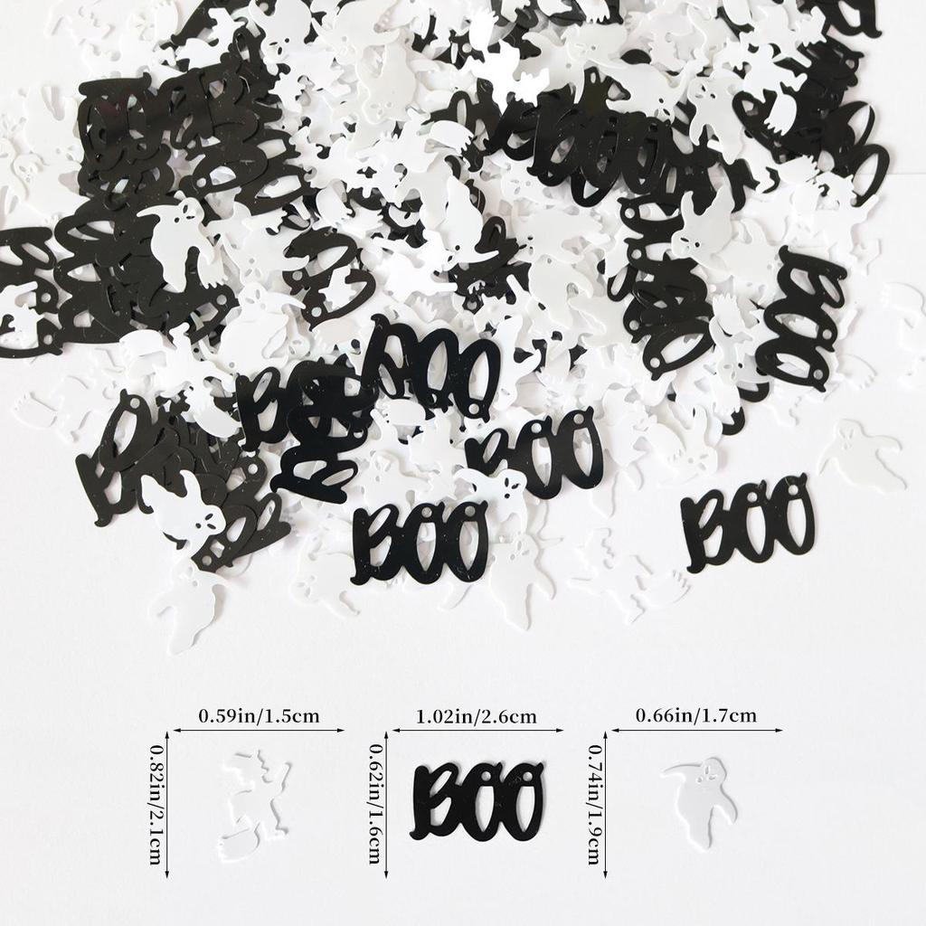 2025 Halloween Decor: Pumpkin, Ghost, Bat, Spider PVC Sequin Confetti for Table Scatter