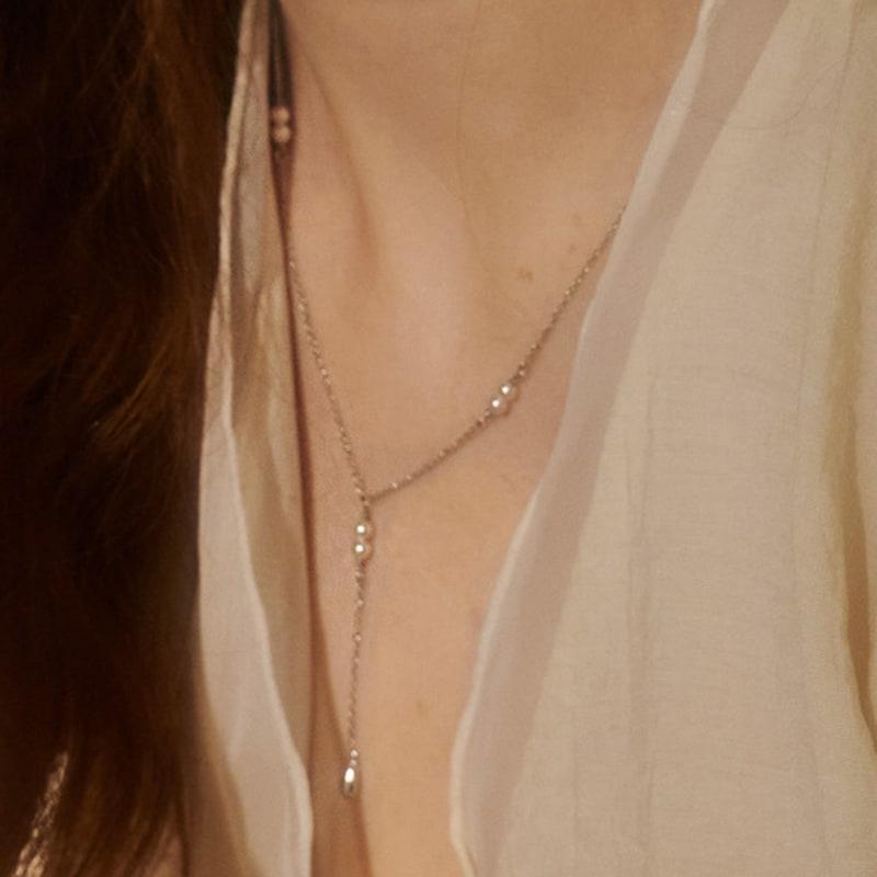 BSWAN 25SS Y Double Pearl_Necklace