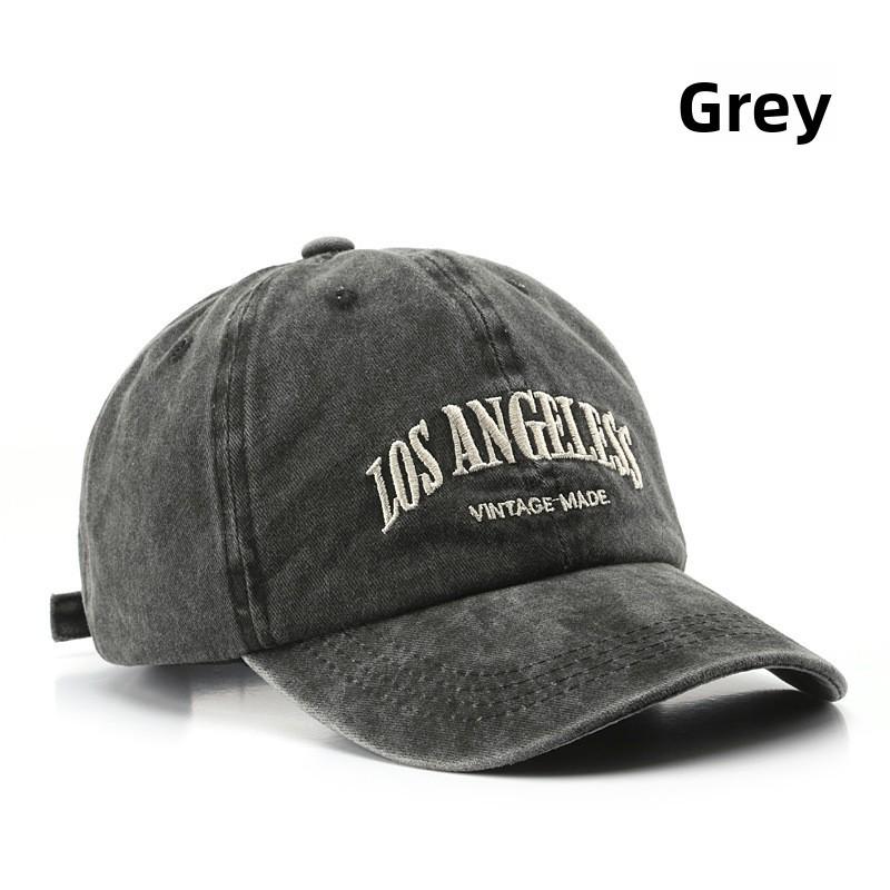 

Vintage Denim Baseball Cap With Embroidered Letters For Summer Casual Wear
