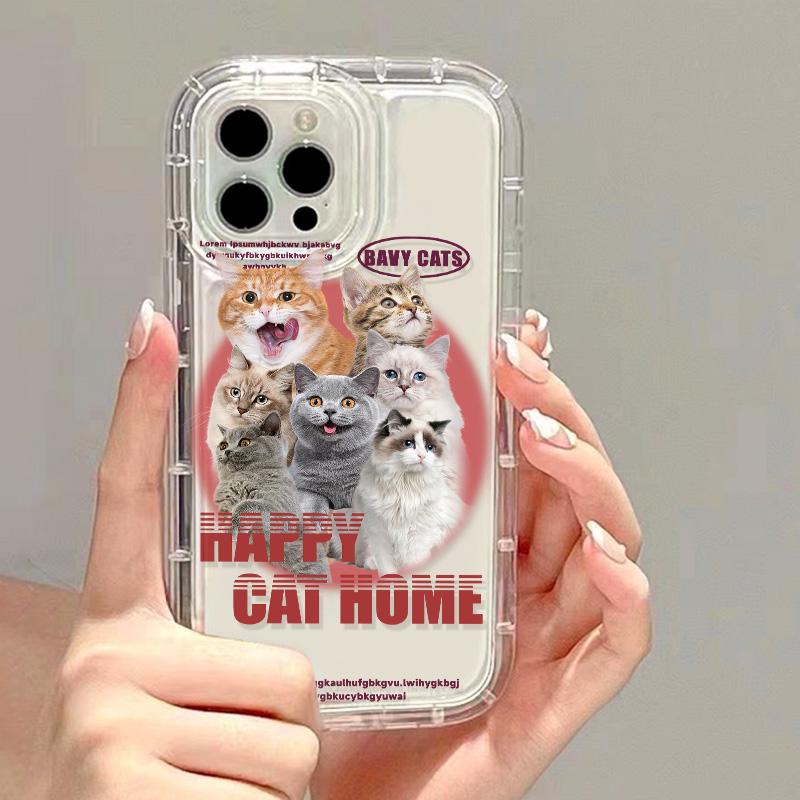 Silicon Cat Case For Samsung A54 5G A53 A52 A34 A33 A32 A24 A23 A22 A14 A13 A12 A05 S23 Ultra S22 Plus S21 S20 FE Fundas Covers