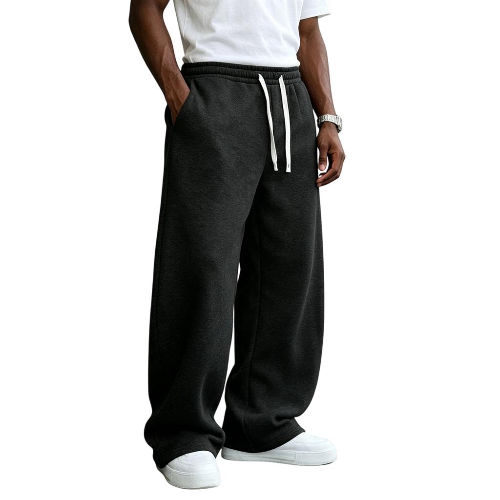 Men's Drawstring Sweatpants Loose Fit Casual Joggers for Everyday Wear