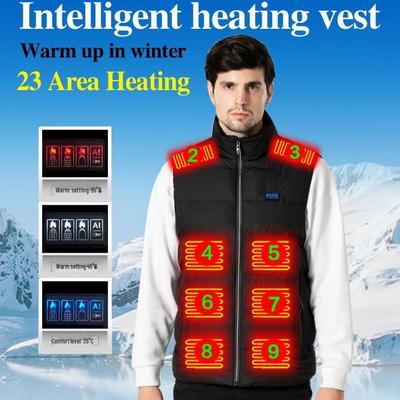 Unisex USB Heated Skiing and Fishing Vest - Smart Heating Cotton Jacket
