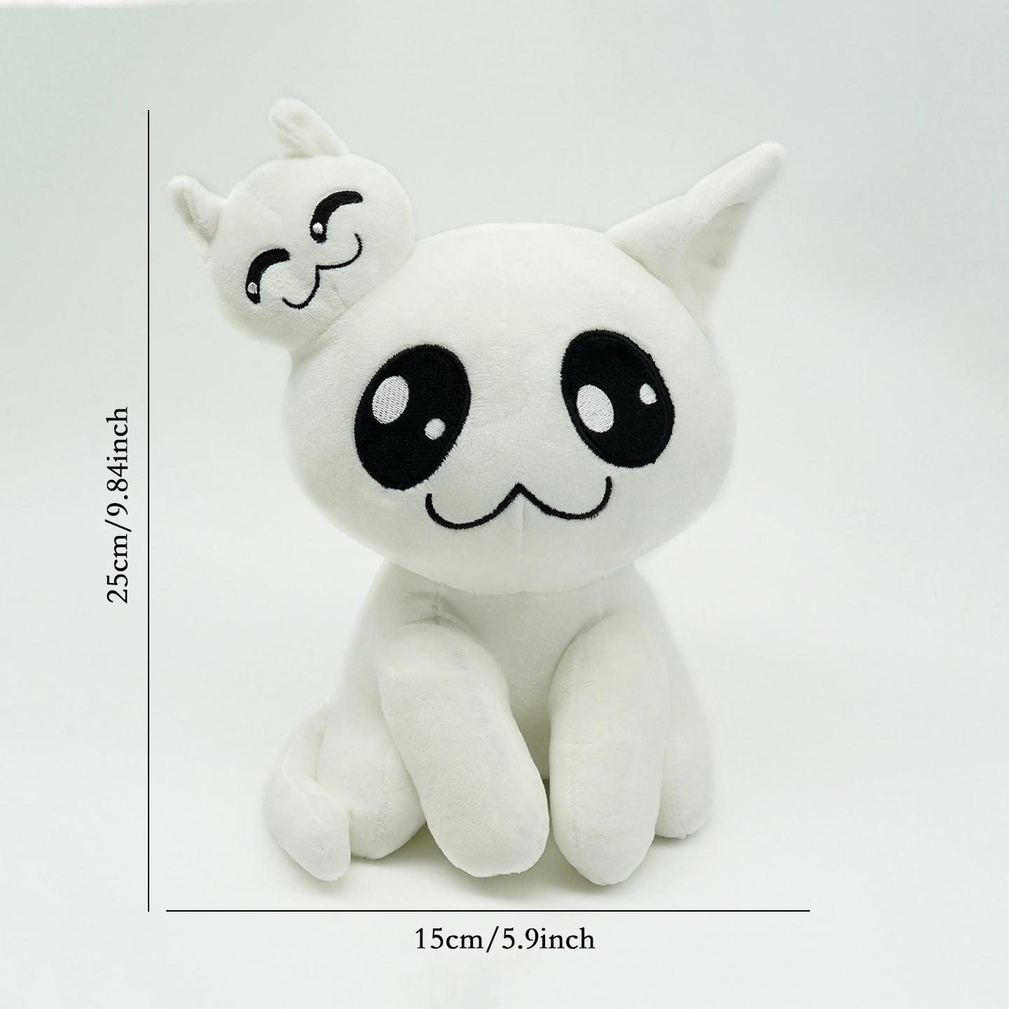 Treasuringu Neue Mewgenicsss Plüschtiere Cartoon Weiß Zweiköpfige Stacy Katze Stofftiere Spiel Plüschtier Kinder Geburtstagsgeschenke