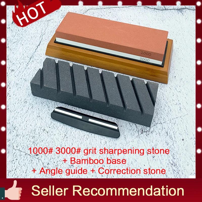 Double Sided Sharpening Stones Knife Sharpening Stones Knife Tools Kitchen Tools Knife Sharpening Anti-skid Base Sharpening Stones