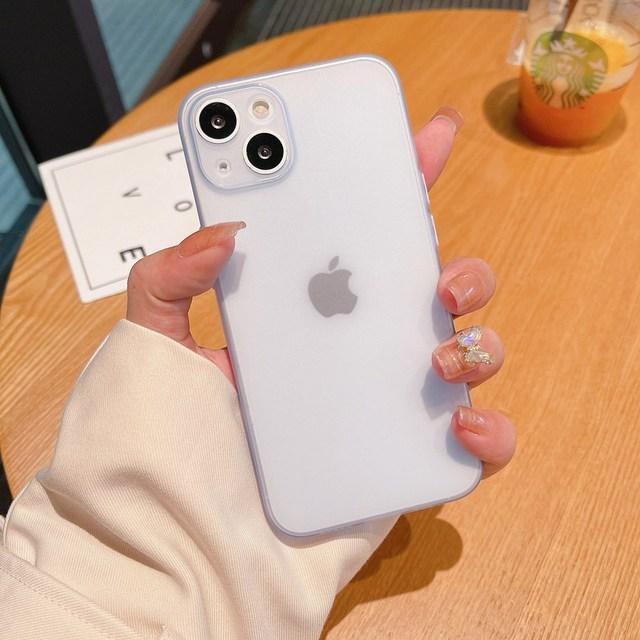 0 .3mm Slim Soft Case For Iphone 14 11 13 12 Pro Max Mini Xr X Xs 7 8 Plus Se Matte Clear Camera Anti -Scratch Phone Cover