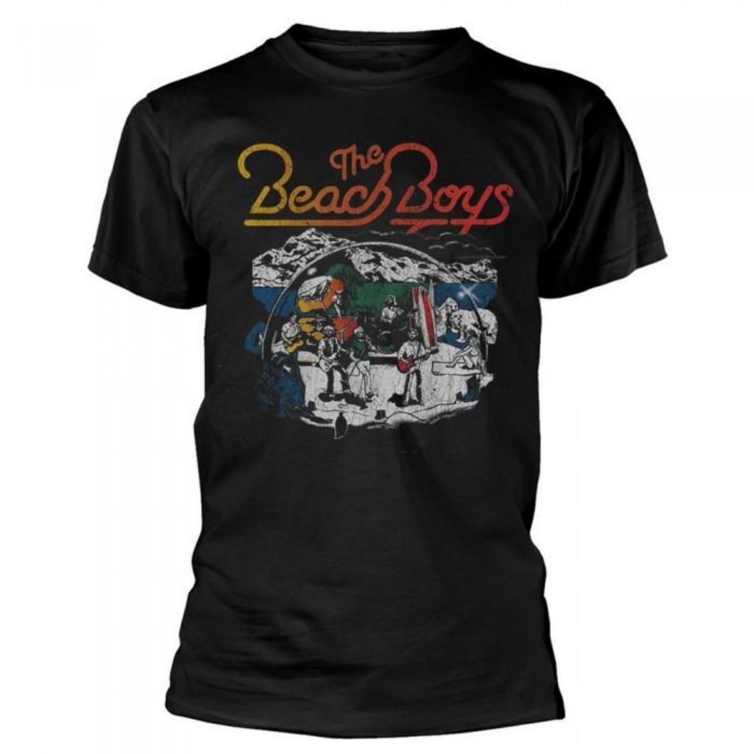 The Beach Boys Unisex Adult Live Drawing Cotton T-Shirt S