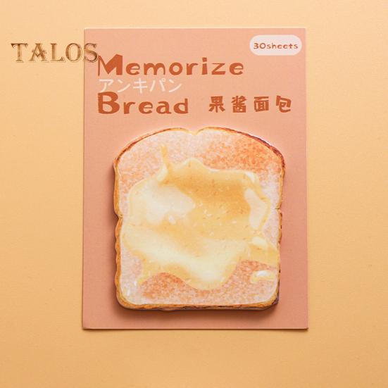 Bread Shaped Sticky Notes 30 Sheets Loaf Design Premium Paper Reminder Sticky Notes Smooth Writing Notepads