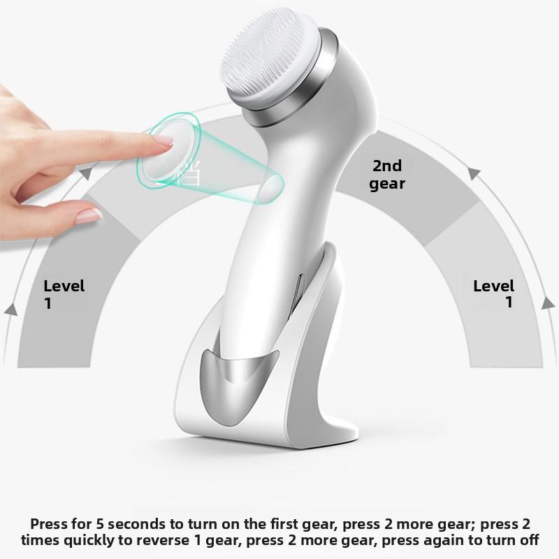 Wireless Charging, Face Wash Brush, Facial Cleansing, Cleansing Brush, Pore Cleaner, Three-in-one Waterproof Facial Cleanser, Beauty Instrument