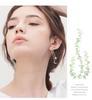 925 Sterling Silver Star & Moon Diamond Long Earrings for Women - Korean Fashion Jewelry