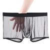 Men Sexy Transparent See-Through Mesh Shorts Panties Ultra-Thin Seamless Breathable Mid-rise Underpants