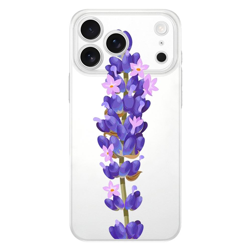 Sunflower Flower Lavender Purple Soft Clear Phone Case For iPhone 17 Air 16E 16 11 15 14 Pro MAX 12 13 7 8 Plus SE Easter Cover