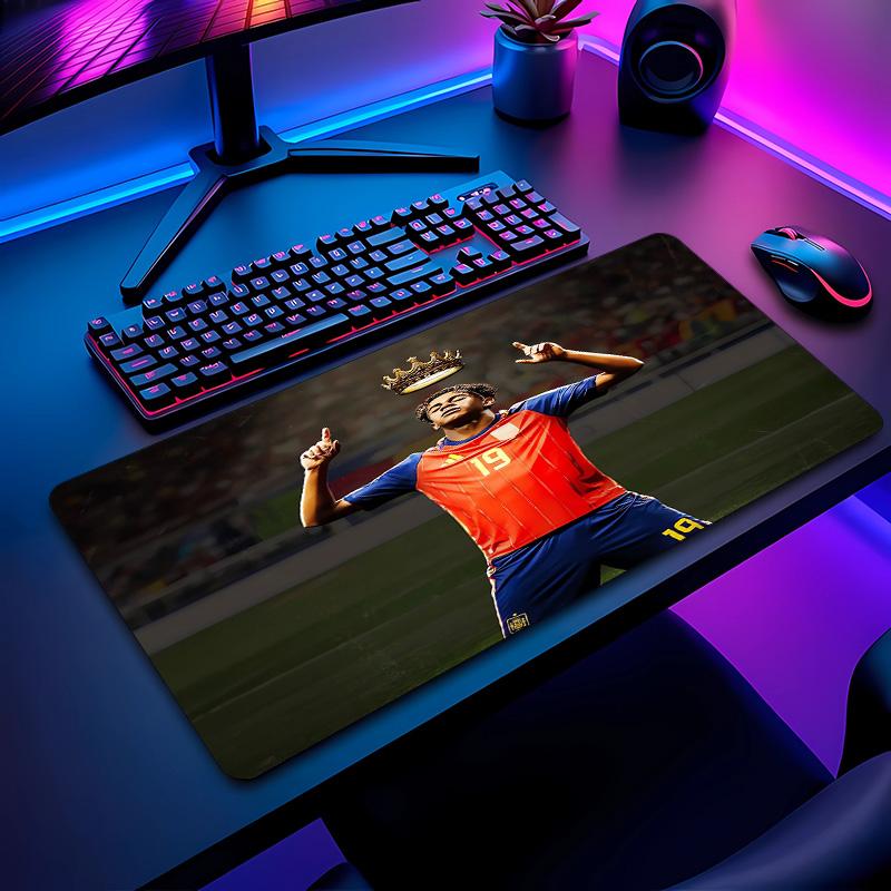Lamine Yamal Fußballmuster Mauspads Nicht?Rutschfestes Gummi-Basis Gaming-Mauspad Für Schreibtisch Büro Zuhause