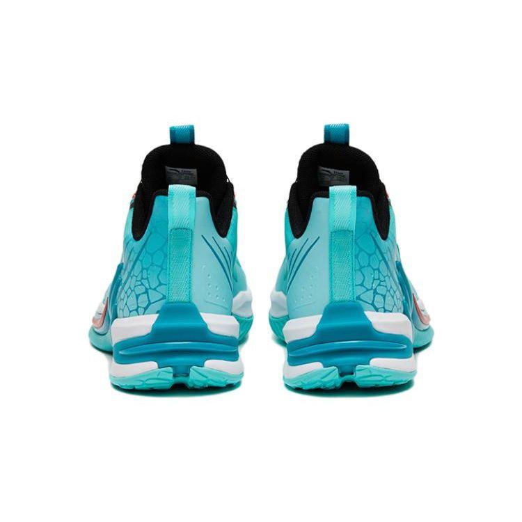 Anta Wind Mesh Durable Breathable Mid-Top Kids Basketball Shoes Kids sneaker Fluorescent-Green White 312321118-8