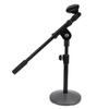 Desk Mic Stand Adjustable Height Angle Weighted Round Base Table Microphone Stand for Meeting