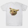 Funny Cat Meme Coughing Like Child Novelty Printed Short Sleeve T-Shirt