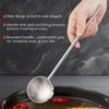 Mini Deep Spoon Stainless Steel Hot Oil Pot Milk Pan W Pour Spout Long Handle Gravy Ladles Heat-Resistant Kitchen Cooking Tools
