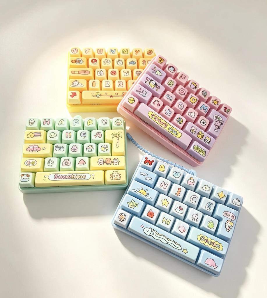 Animal Diary Mechanical Keyboard Stress Relief Pendant - 26-Key Fingertip Press Toy