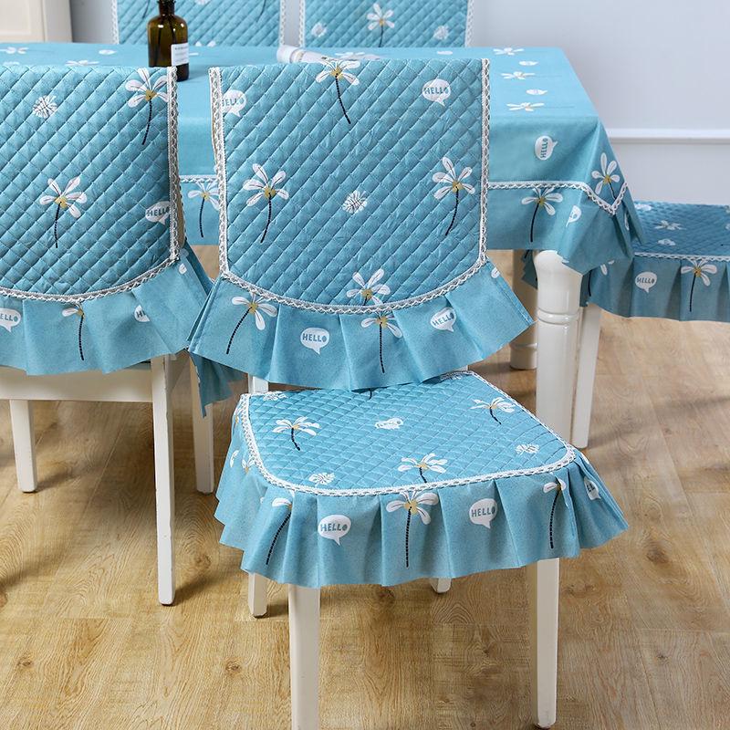 Stuhlhussen für Esszimmerstühle, schmutzabweisendes Kissen, europäischer Jacquard-Stuhlbezug, Kissen, Haushaltsstuhlkissen, universelle Wohnkultur