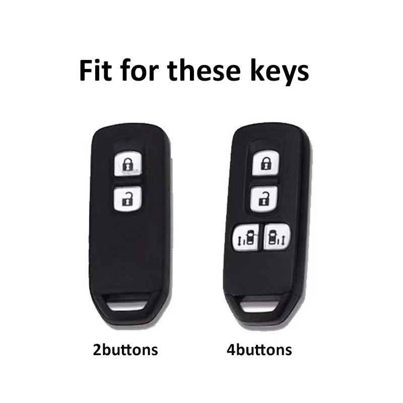 2/4 Buttons Soft Tpu Shell Fob Holder Keychain Protector For Honda N-Box N-One N-Wgn N-Van Custom Wgn Custom Key Case Cover
