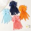 Ribbon-Tassel Hairbands Popular Sweet Cute Rainbow Curly Ribbon Double Ponytail Holder Baby Girls Rubber Bands Hair Accessories