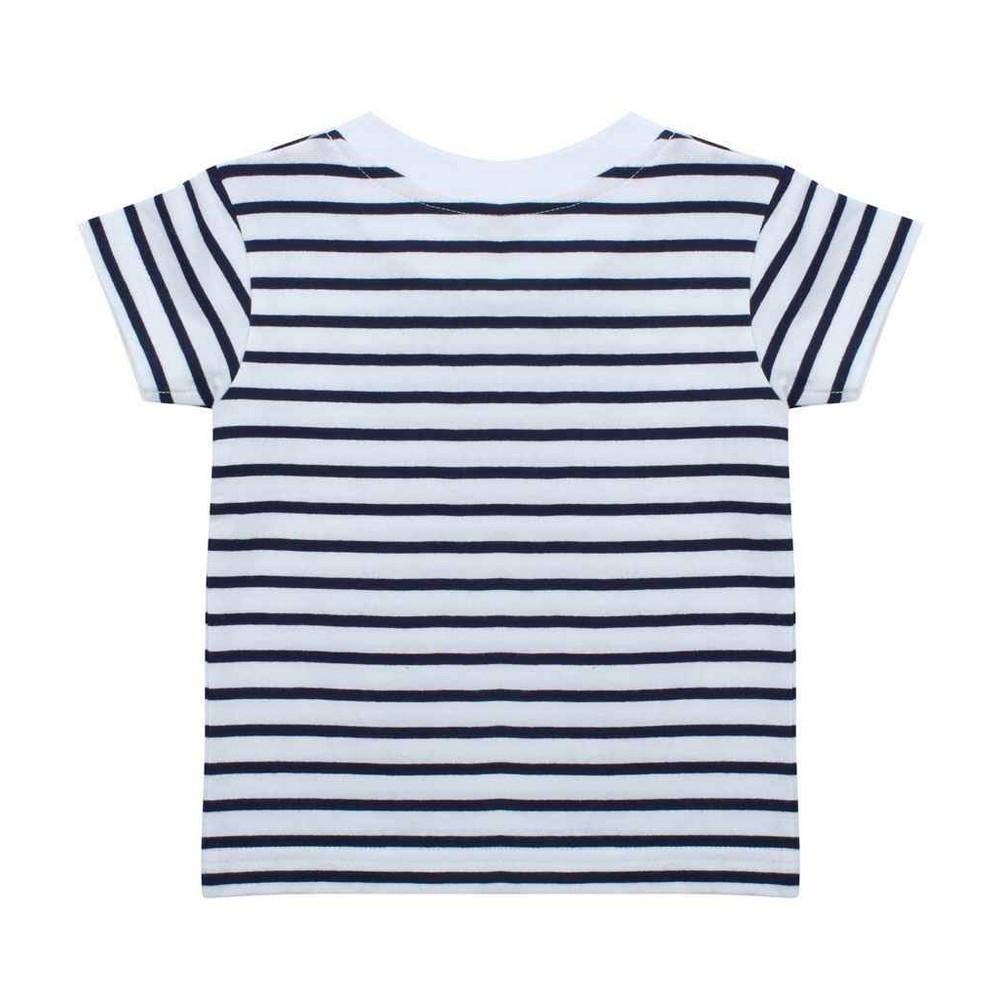 Larkwood Childrens/Kids Striped Crew Neck T-Shirt